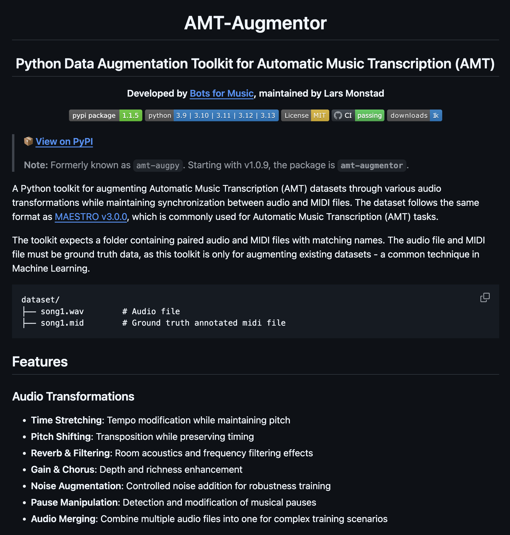 AMT-Augmentor Research